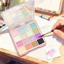 [Phấn mắt 16 màu] Bảng phấn mắt 16 màu sống động | Lớp phủ lì & lấp lánh, Sắc cầu vồng san hô, Sắc tố phong phú cho đôi mắt ấn tượng, Quà tặng Giáng sinh, Quà tặng đám cưới, Quà tặng ngày lễ tình nhân - Mảnh duy nhất - Xem 7