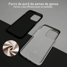 Capa de silicone premium para telefone com sensação de pelei IP 7G/8G/7Plus/8Plus/XR/XS MAX/11/12/13/14/15 Pro Max - Aieia Rosa - Visão 6