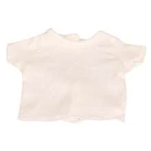 MSYO 1入組適用於18英寸美國娃娃的娃娃服裝套裝，帶有多色實心T卹的娃娃上衣。經典的白色短袖上衣，非常適合夏季度假。男孩和女孩的完美生日/節日/玩具禮物