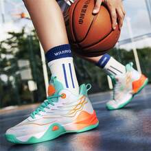 Men's Shoes Fashion Sneakers Breathable Running Shoes Men Arch Support Basketball Shoes Non Slip Sport Shoes Size:38-46 - White Moon - View 3