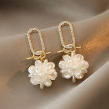 Temperament Female Fan Shen Pastoral Fresh Petal Earrings  Earrings Female Personality Earrings - 預設 - 查看 1