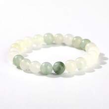 1pc 6/8/10mm Natural Stone Beaded Bracelet, Bohemian Style Tiger Eye/Amethyst/Agate Healing Stone Bracelet, Layerable Colorful Handmade Jewelry For Women - Multicolor - View 191