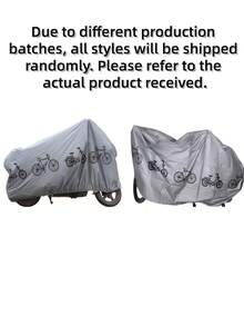 1 Piece Polyester Bike Cover, UV Waterproof Rain Dust Cover For Mountain Bikes, Motorcycles, Universal For All Seasons, Random Color Delivery, Bike Cover Waterproof, UV Resistant, Snow Proof, Anti-Theft With Keyhole, Windproof With Buckle, All-Weather Bicycle Storage Bag For Mountain, City Bikes, Random Shipping With Cute Critters And Flowers On It.