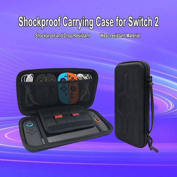 1pc 2nd Gen Console Carrying Case, Multi-Card Slots Storage, Portable And Convenient