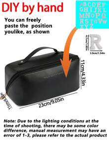 1pc Waterproof PU Leather Makeup Bag, Transparent Toiletry Bag, Large Capacity Travel & Swimming Bag, Dry & Wet Separation Cosmetic Organizer Bag, Portable Waterproof Toiletry Bag, Travel & Swimming Bag, Bathing & Fitness Organizer Bag, Transparent Waterproof Beach Bag, Oval Cylindrical Beach Tote, Transparent Beach Bag, Shoulder Bag, Swimming Bag, Bathing Organizer Bag - Multicolor - View 4