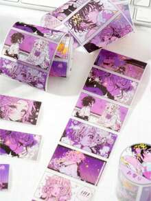 1pc - 2025 New PET Glitter Tape, Creative Die-Cut Tape, Cartoon Anime Planner Decorative Tape, DIY Sticker Material, Home Decor, Anime Stickers, Otaku Manga Style, Planner Supplies, Stitch Toys, Travel Toys, Classroom Fidget Toys, Mini Stuff, Bath Toys, Christmas Stationery, Stress Ball, Birthday Gift, Christmas Gift, Christmas Eve Gift, Perfect Gift, Toys, Games - Multicolor - View 6