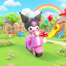 Miniso Sanrio Characters Joyful Scooter Fun Toy Set, Delicate Character Modeling, Colorful Motorcycle Design, Materials, Ideal For Indoor And Outdoor Play(1 PC Random Delivery) - Multicolor - View 2