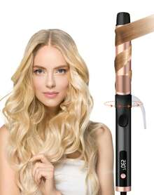 Multifunctional Mini Curling Iron, Travel Portable Hair Curler For All Scenes, Fast & Easy Styling, Perfect Holiday Gift (Black & Gold/Blue & Gold) - 美規A型插(110-127V) - 查看 11