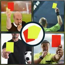 5pcs,Football Referees, Yellow Cards, Red Cards - Official Referee Sets For Football, Volleyball, And Football Competitions - For Professional, Semi-Professional, And Youth Leagues, Record Penalties, Game Referee Cards, Football Referee Game Management Cards.