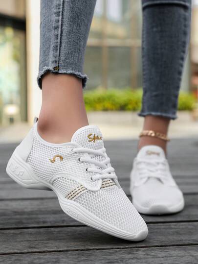 Zapatillas de baile casuales para mujer - Zapatos cómodos y ligeros para caminar, para mujer, para entrenamiento y uso casual, zapatillas casuales para mujer