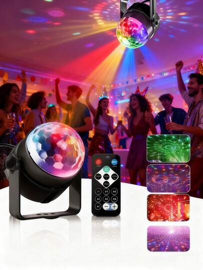 LED Disco Ball Light - Multifunctional Indoor Decorative Lamp, USB Powered, Suitable For Home, Bedroom, Living Room, Bar, Restaurant, Adjustable Brightness And Color, Creates Romantic, Cozy Or Energetic Ambiance, Ideal Gift For Birthday, Holiday Or Any Special Occasion