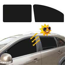 Easypie Selection Magnetic Car Sun Shades - Front, Rear & Side Window Covers For Cars And Trucks - Uv Protection Privacy Shades For Women (Black)
