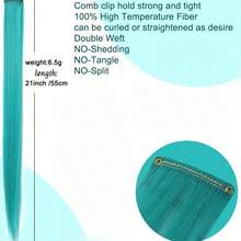 9 pezzi Extension per capelli molletta-in arcobaleno per ragazze - Colori casuali vivaci con molletta facili da applicare e sicure, adatte per feste, uso quotidiano casual e in tutte le stagioni