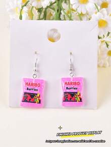 10pcs Mixed Fake Candy Snack Resin Pendant Earrings Necklace Accessories