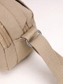 1pc Solid Color Fashionable Minimalist Nylon Zipper Closure Casual Backpack, Handheld & Shoulder Strap, Suitable For Spring, Summer, Autumn, Daily Use, Work, Business, Shopping Pouch - Multicolor - View 8