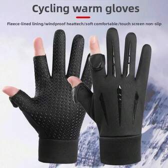 New Thickened Winter Gloves Waterproof Skin-Friendly Thermal Gloves Windproof Touch Screen Touch Screen Gloves For Motorcycle Hand Warmers Gloves