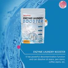 jakehoe High-Efficiency Enzyme Laundry Booster Gently Clean Clothes Remove Stubborn Yellow Stains Sweat Stains Long-Lasting Fragrance Laundry Active Enzyme Cleaning Powder - White - View 10