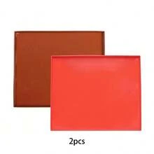 果冻卷盘硅胶，大号瑞士卷蛋糕垫柔性硅胶烤盘，14.17x11 英寸硅胶烤盘垫，不粘硅胶烤盘（棕色） - 彩色 - 查看 13