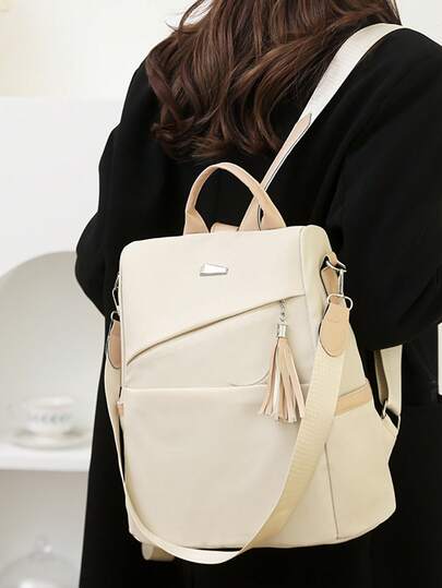 Women's Large Capacity Multi-Functional Versatile Multi-Pocket Backpack Shoulder Bag, Crossbody Diaper Bag, Essential For Outings