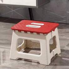 Taburete plegable portátil de plástico con asa, adecuado para exteriores, hogar, patio y múltiples escenarios, silla plegable, reposapiés, silla de pesca, silla de camping, silla de clase de invierno, silla de viaje, taburete de baño, taburete plegable compacto