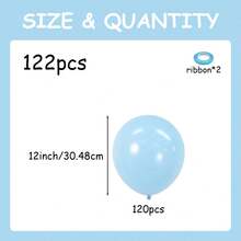 Globos azul pastel de 5/10/12/18 pulgadas, globos de látex gruesos de color azul claro pastel, cielo aqua, para decoración de graduación, baby shower, bautizo, revelación de género, bodas, Pascua, cumpleaños, despedida de soltera - Celeste - Ver 26