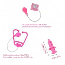 3-Piece Doctor And Nurse Simulation Game For Kids - Syringe, Stethoscope, Blood Pressure Monitor For Educational Role Play Using, Realistic Doctor Toys - Great For Play, School And Home