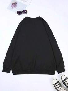 Sudaderas Para MujerWinter Clothes Sweaters Pearl Bow Loose And Comfortable Sweatshirts New Year Fit Sweatshirts SweatersLoose And Comfortablesweat Shirt - 白色 - 查看 7