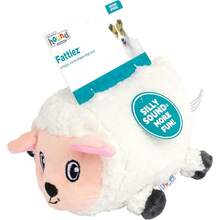Outward Hound Fattiez Pig Plush Squeaky Dog Toy, Small - Cừu Trắng - Xem 3