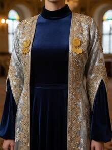 Small Size Palace Coin Turkish Ottoman Pattern French Romantic Versatile Women Brooch Scarf Clip, Suitable For Weddings, Banquets, Festivals, Parties, Decorative Brooch - Brooch - View 3