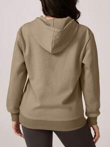 NcmRyu 1 Stück Damen modischer, locker sitzender Kapuzenpullover mit Kordelzug-Design