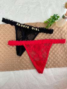 Quần lót bikini ren gợi cảm in chữ pha lê theo yêu cầu, quần lót dây thong, quần lót chữ T in tên cá nhân, quà tặng cho bạn gái, vợ, ngày Valentine, Giáng sinh, Halloween, Lễ Tạ ơn, sinh nhật, kỷ niệm, đồ dùng du lịch. - màu đen - Xem 8