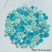 200克/7.06盎司混合装DIY马赛克碎片，尺寸和形状各异，可用于DIY手工手机壳、相框、家居创意产品、户外花园、壁画装饰、各种珠宝制作等DIY手工材料。 - 彩色 - 查看 13