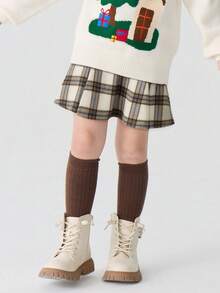 Balabala 女童秋冬半身裙，百褶迷你裙，百搭时尚的青春期女孩服装