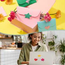 Foam Stickers, EVA Self Adhesive Glitters Foam Shape Sticker Craft Supplies For Scrapbook Card DIY Making Home Decor - 蝴蝶花120朵 - 查看 6