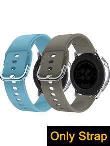 1PC 20mm 22mm Silicone Watch Band Compatible With Galaxy Watch 3/4/5/4 Classic/5 Pro (40mm/45mm/46mm), GT3/GT2 Pro, Amazfit GTR 3 Pro/GTS 4, Garmin Venu 2/Forerunner 255 Unisex Adjustable Wristband Fashionable Casual Comfortable Breathable Waterproof Sports Strap For Daily Wear, Gift, Parties, Back To School Smartwatch Accessory Perfect For Mother's Day Father's Day Gifts - Multicolor - View 37