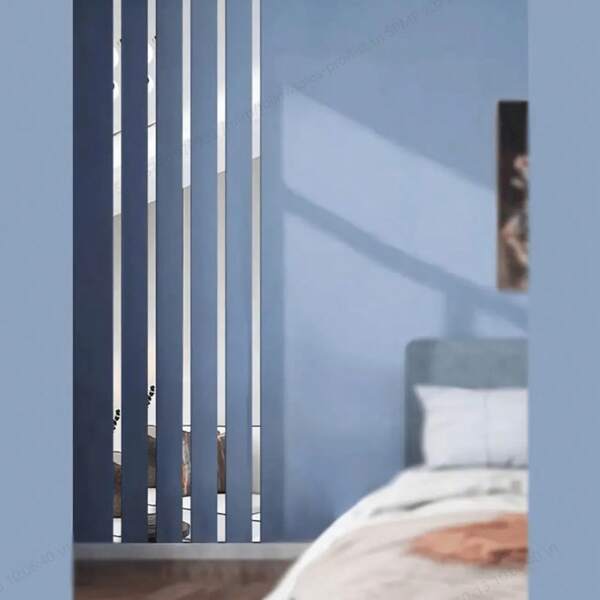 20 قطعة ملصقات مرآة مستطيلة طويلة فضية، ملصقات مرآة لاصقة ذاتية من الأكريليك، ديكور خط الخصر، مناسبة لغرفة المعيشة والنوم والحمام وخلفية جدار التلفاز