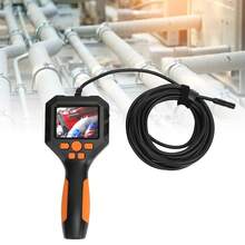Cámara endoscópica de inspección portátil pantalla IPS 2.8 pulgadas lente 2MP impermeable IP68 ideal para tuberías reparación automotriz industrial usos varios - Naranja - Ver 3