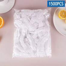 1500pcs Extra Large Plastic Wrap Covers - Stretchable & Reusable Elastic Food Covers For Bowls Elastic Plate Covers For Kitchen Food Saver Bag - Multicolor - View 17