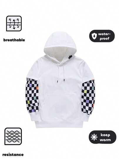 1 Piece Men's Ski Clothing,Hoodie For Snowboarding And Skiing Sports, Activewear, Waterproof And Windproof Clothing Both For Women And Men (Excluding Accessories)