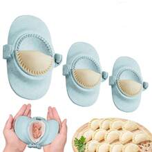 1/3件套饺子模具，3种尺寸饺子模具，可制作意大利饺子和馅饼，设计紧凑，多尺寸压模，结构坚固，高品质压模 - 多色 - 查看 10