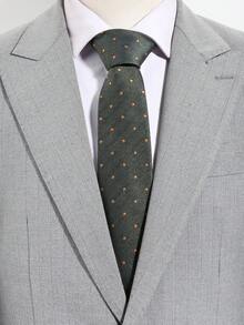 1pc Men's Fashion Versatile Small Polka Dot Pattern Necktie, Suitable For Business, Commute, Banquet And Daily Wear - Multicolor - View 5