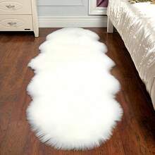 1 Stück weißer Langflor-Teppich, engelhaft weich und bequem, minimalistisch dekorativ, geeignet für Flur, Küche, Waschraum, Bad, Dorm, Sofa, Schlafzimmer, Wohnzimmer, Waschtisch, Stuhl, Dorm-Teppich, Modischer Teppich, Raumdekoration, Weihnachtsdekoration, Geschenk, Heimdekoration, Schlafzimmerdekoration