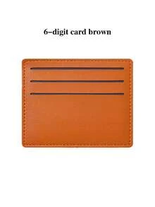 1 szt., portfel ze skóry PU, etui na karty kredytowe, klips do kart kredytowych, ultracienki portfel z kieszonką na dowód osobisty, odpowiedni zarówno dla mężczyzn, jak i kobiet, modny styl; smukły i minimalistyczny styl