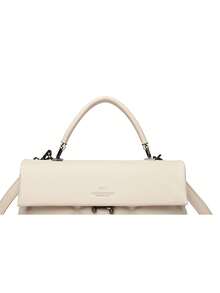 高品质女士单肩包，真皮奢华手提包，2025款设计师单肩斜挎包 - 白色 - 查看 8