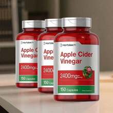 Apple Cider Vinegar Capsules - Non-GMO, Gluten Free Supplement (2400mg, 150 Count) - Healthcare, Edible, Dietary, Vitamin, Fitness 1PCS - 3件 - 查看 12
