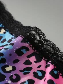 3件装性感可爱粉色、紫红色、心形和豹纹蕾丝花边女士舒适内裤 - 彩色 - 查看 6