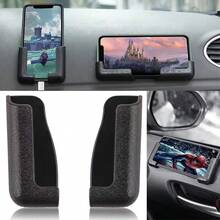 3pairs Self Adhesive Dashboard Mount Car PhoneAdjustable Width CellPhone Holder - 黑色 - 查看 1