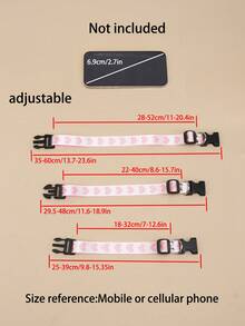 A Nylon Sweet Heart Patterned Pink Pet Cat And Dog Collar Suitable For Small And Medium-Sized Cat And Dog Accessories To Wear At Home And Outdoors - Multicolor - View 5