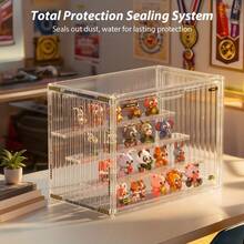 Senmeo Clear Acrylic Display Case (Dustproof Storage), Transparent Box For Figurines/Models/Collectibles - 透明色 - 查看 9