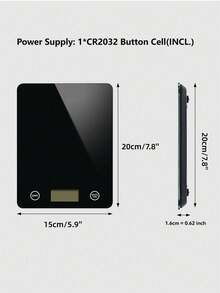 HYUNDAI LCD Kitchen Scale With Tare Function, Digital Food Scale With Gram And Ounce Measurement Units, Suitable For Baking, Cooking, Meal Prep